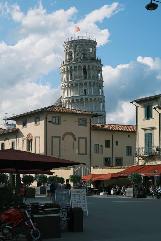 Pisa tower from the back